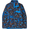 Patagonia Women's Lightweight Synch in Across Oceans: Pitch Blue Snap-T in