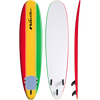 Wavestorm 8ft Classic Surfboard w/ Leash in tri-color solid
