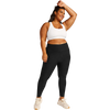Beyond Yoga Women's Plus Spacedye High Waisted Midi Legging in Darkest Night front full length
