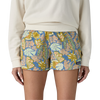 Patagonia Women's Barely Baggies Short 2.5" in FLRA-Florish: Abundant Blue on model front
