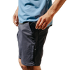 686 Men's Everywhere Hybrid Short in Charcoal left side and pocket