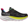 Hoka Clifton 9 in BAAB-Black/All Aboard right outside profile