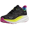 Hoka Clifton 9 in BAAB-Black/All Aboard front right inside