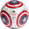 adidas MLS Marvel Captain America Training Ball in White/Red/Blue