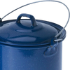 1.75 Qt. Straight Pot With Lid- Blue handle close up