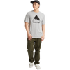 Burton Men's Classic Mountain High Short Sleeve T-Shirt in 020-Gray Heather on model front