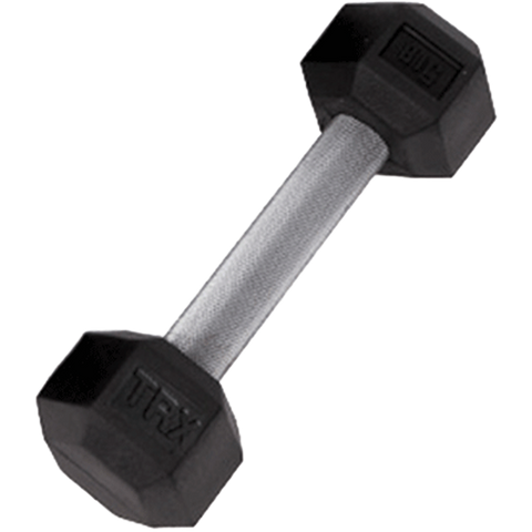 TRX Hex Rubber Dumbbell - 2.5 lb