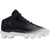 Under Armour Men's Spotlight Franchise RM 4.0 Wide in Black/White/Metallic Gun Metal
