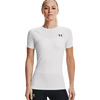 Under Armour Women's HeatGear Compression Short Sleeve in White/Black