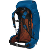 Osprey Exos 58 in Blue Ribbon harness and waistbelt
