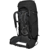 Osprey Kestrel 58 in black harness and waistbelt