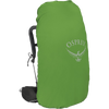Osprey Kestrel 58 in black with rain cover