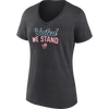 Fanatics Women's USA Victory United Tee Olympics 24 in Charcoal Heather front