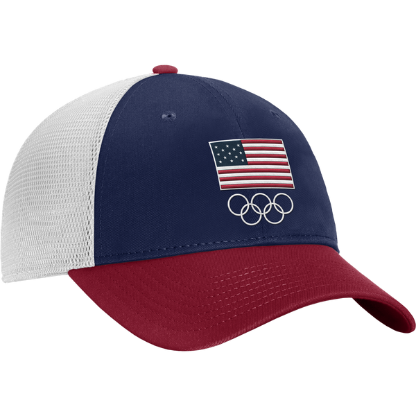 Team USA Red/White/Blue Structured Adjustable Mesh Olympics