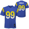 Outerstuff Youth Rams Aaron Donald Replica Jersey front and back