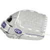 Rawlings Youth Sure Catch Fastpitch Outfield - 12" Basket Web LHT in Gray Purple thumb