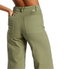 Billabong Women's Free Fall Pant in GMA0-Green Eyes back pockets
