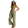 Billabong Women's Free Fall Pant in GMA0-Green Eyes front left