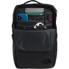The North Face Base Camp Voyager Daypack in KT0-TNF Black/Asphalt Grey front pocket unzipped