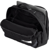 The North Face Base Camp Voyager Sling in 53R-TNF Black/TNF White-NPF unzipped