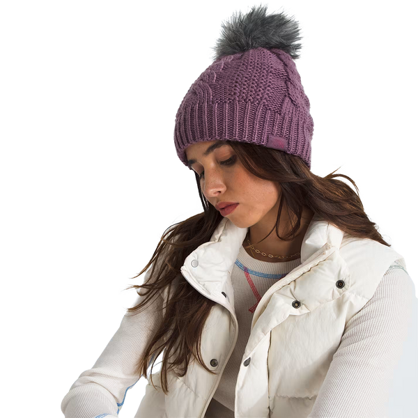 取寄) ノースフェイス レディース オウ メガ ファー ポン ビーニー