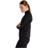 New Balance Women's Athletics Heat Grid 1/2 Zip in Black left