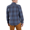 Carhartt Loose Fit Heavyweight Flannel Long-Sleeve Plaid Shirt back