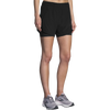 Brooks Women's Chaser 5" 2-in-1 Short in Black front