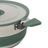 Sea to Summit Detour Stainless Collapsible Pot 3 L in Laurel Wreath Green handle