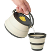 Sea to Summit Frontier Ultralight Collapsible Kettle 1.3 L in Bone White pouring