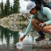 Platypus QuickDraw Microfilter 1L System filled in lake