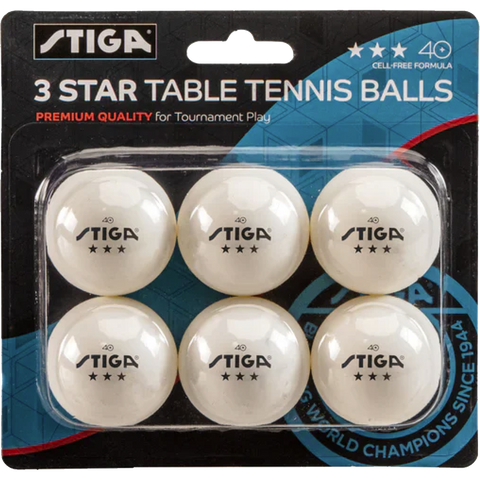 3-Star Table Tennis Balls (6 Pack)