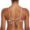 Nike Swim Women's Multi Print Lace Up Tie Back Top back