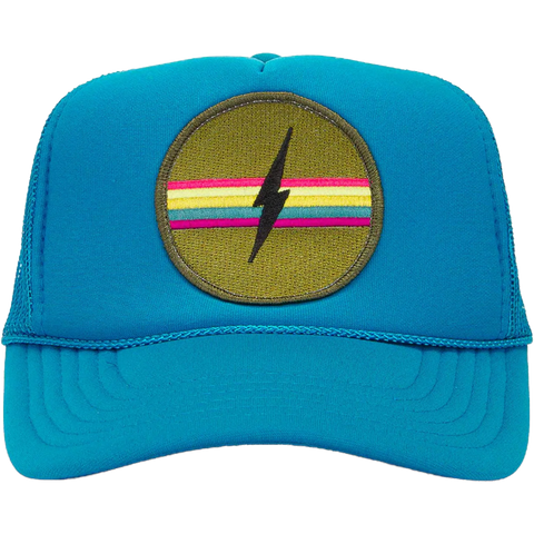 Electric Rainbow Trucker Hat