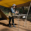 Snow Peak IGT Camp Kitchen Starter Set at camp