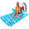 Big Mouth Shark Pool Lounger Float with swimmer
