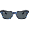 Ray Ban Original Wayfarer Bio-Based in Striped Blue/Blue front
