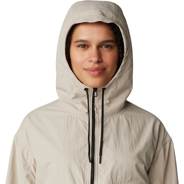 Locachy Women's Lightweight Full Zip Curved Hem Athletic