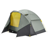 The North Face Wawona 4P in Y10-Agave Green/Asphalt Grey with rainfly and fly door unzipped