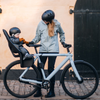 Thule Yepp 2 Maxi Frame Mount in Black with models on bike