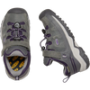 Keen Youth Targhee Low Waterproof Preschool in Magnet/Tillandsia Purple pair top and side