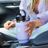 Hydro Flask 32 oz Wide Mouth Travel Bottle with Flex Straw Cap in cupholder