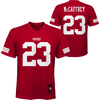 Outerstuff Youth 49ers Mid-Tier Jersey - McCaffrey in Dark Red