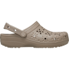 Crocs Women's Classic Floral Cut Out Clog in Taupe