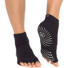 Gaiam Grippy Toeless Yoga Socks 2PK on model
