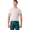 Pearl Izumi Men's Transfer Mesh Baselayer in White on model front