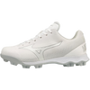 Mizuno Youth Wave Finch Lightrevo in 0000-White left outside profile
