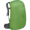 Osprey Stratos 34 in Tunnel Vision Grey with rain cover