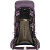 Osprey Eja 58 in Purple Dusk harness and waistbelt