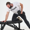 Blazzed Fitness Rubber Hex Dumbbell in hand